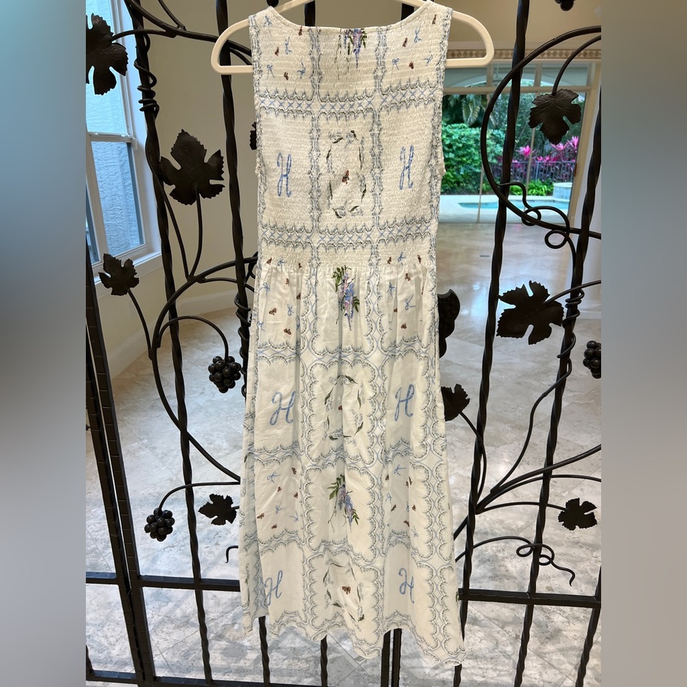 The Cosima Nap Dress, White patchwork floral - Picture 6 of 7